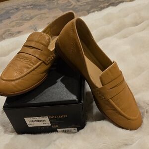 Frye Tan Leather Loafers